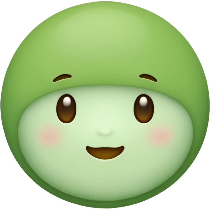 green Mochi emoji