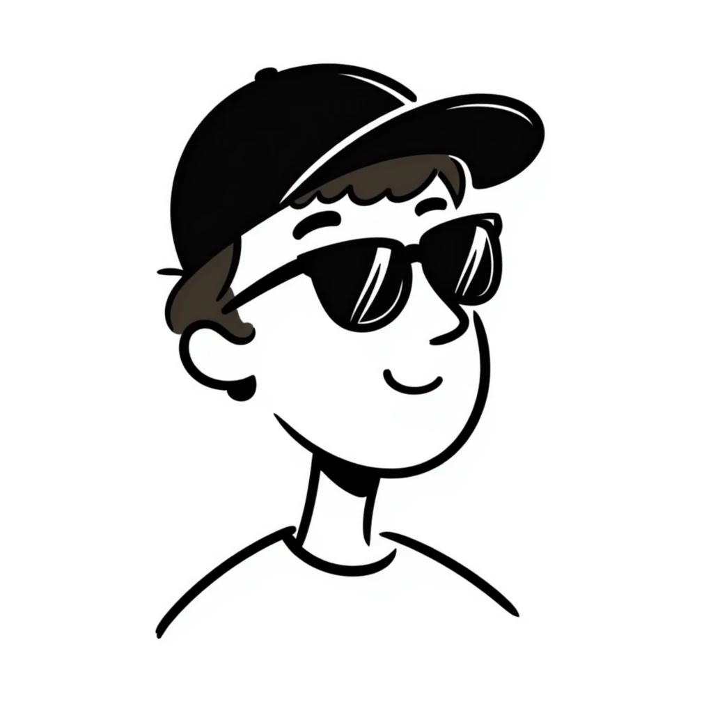 guy with brown hair, baseball cap, wearing polarized Pit Viper glasses emoji