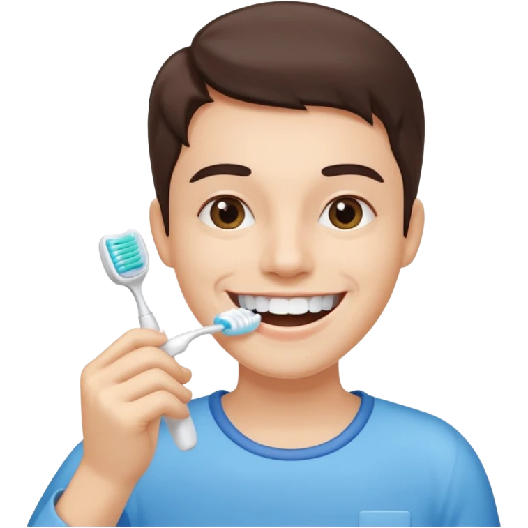 Brushing your teeth emoji
