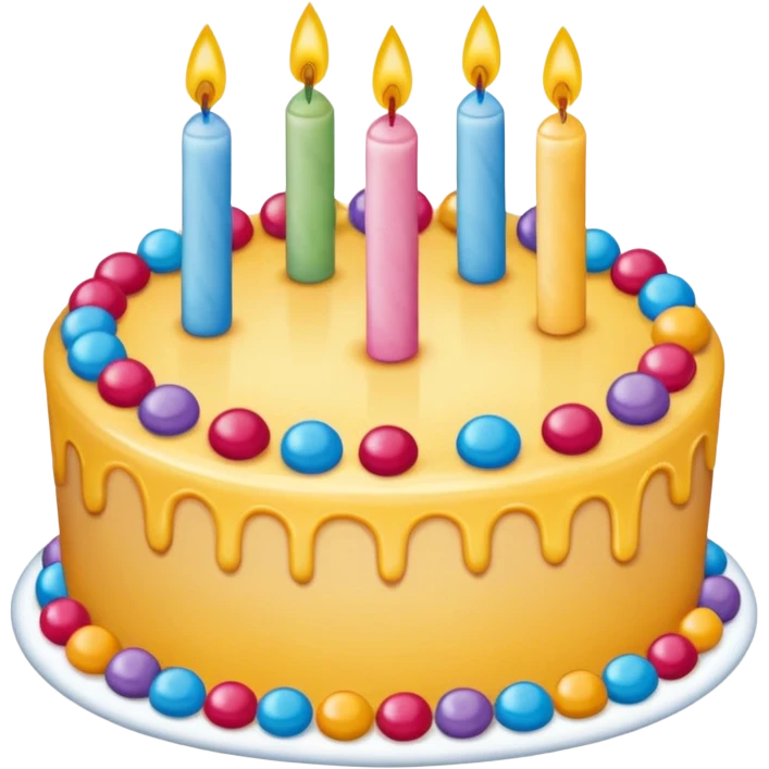 pastel de cumpleaños  emoji