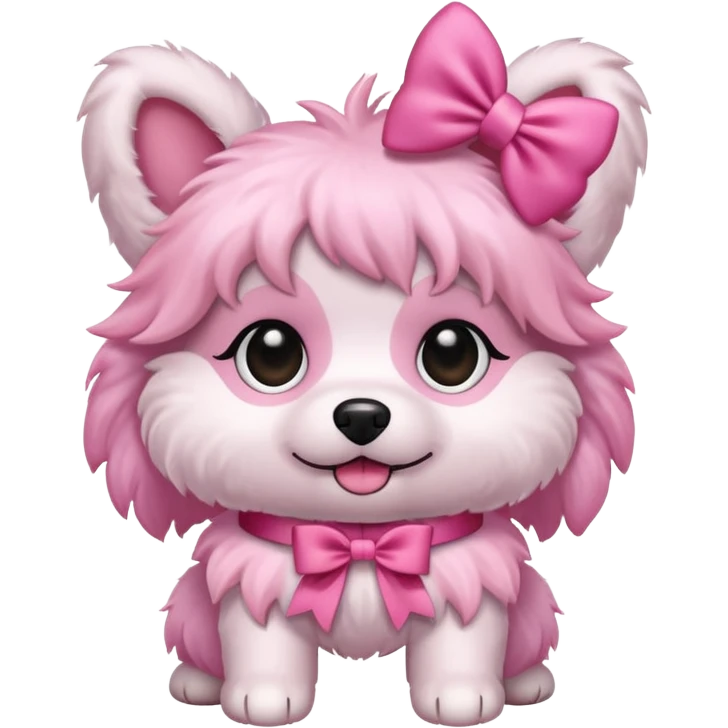 pink girly dog emoji