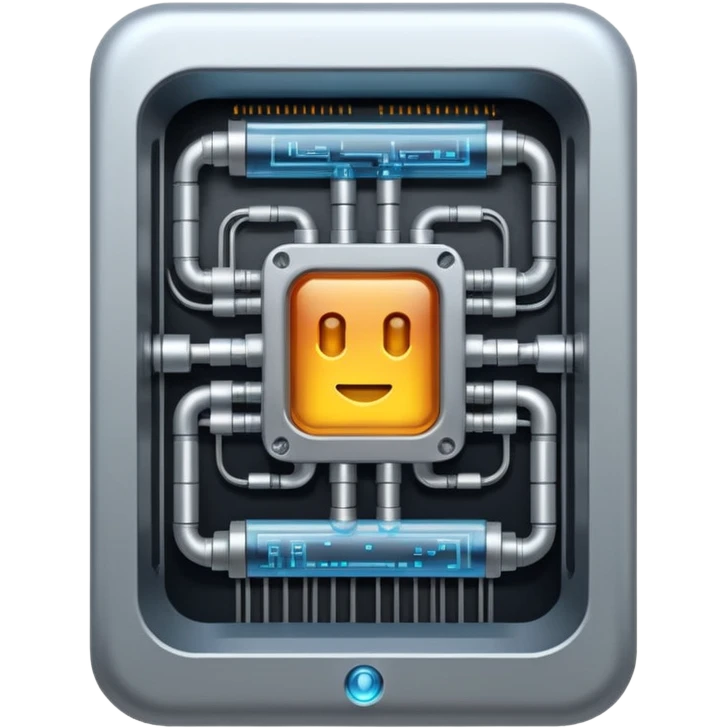 A Quantum Computer machine emoji