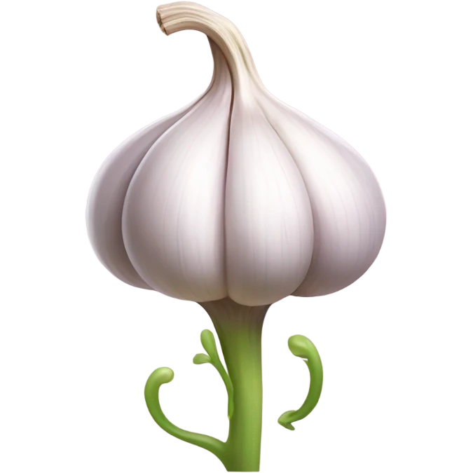Feminine garlic emoji