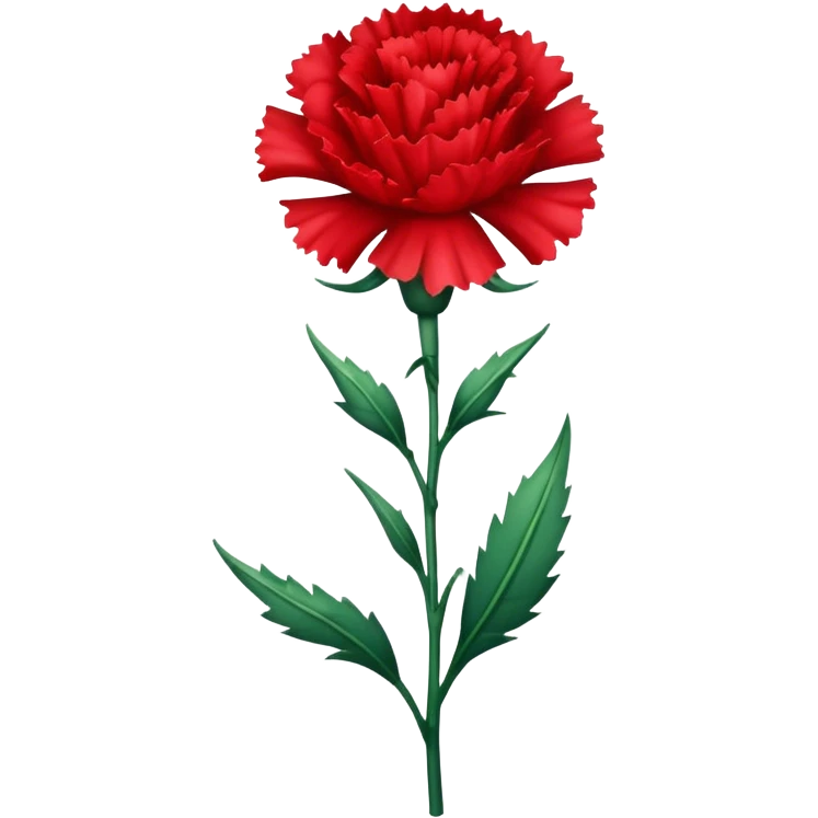 red carnation emoji