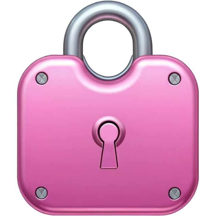 pink lock unlocked emoji