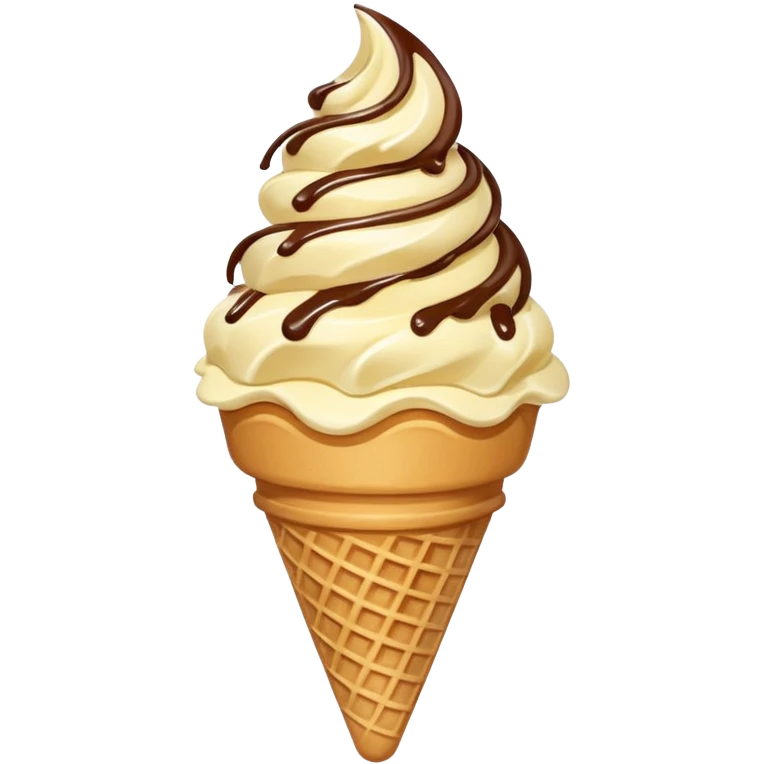 vanilla ice cream cone emoji