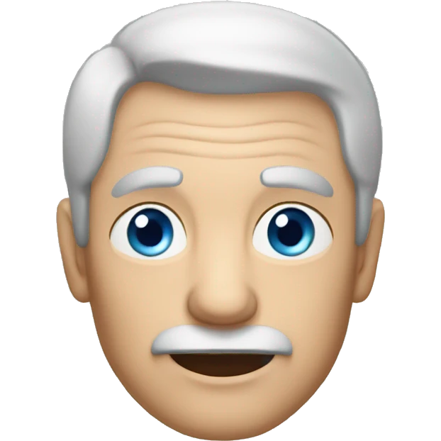 grandpa with blue eyes and dark hair emoji