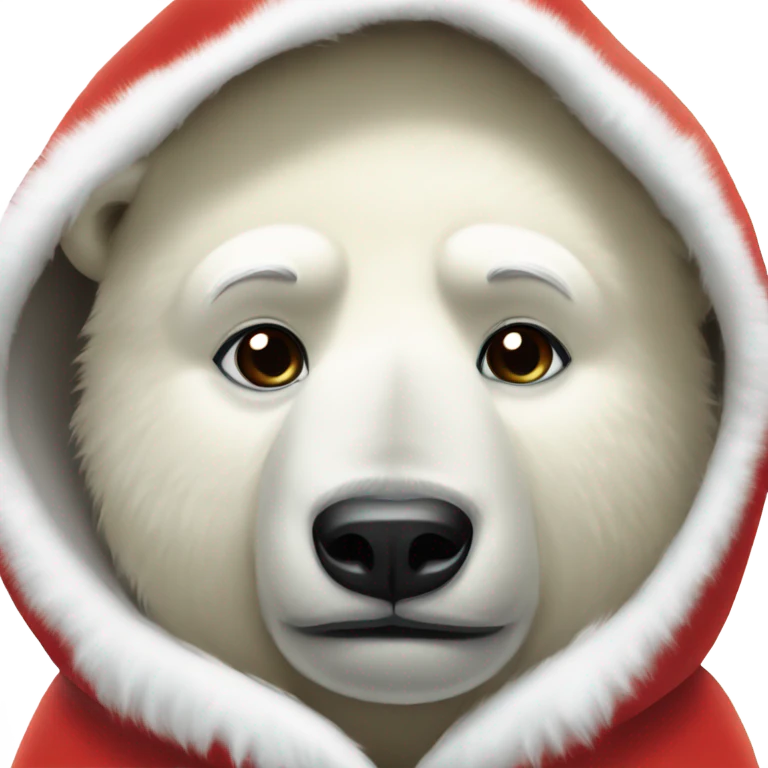Polar bear wearing Coca Cola hoodie  emoji