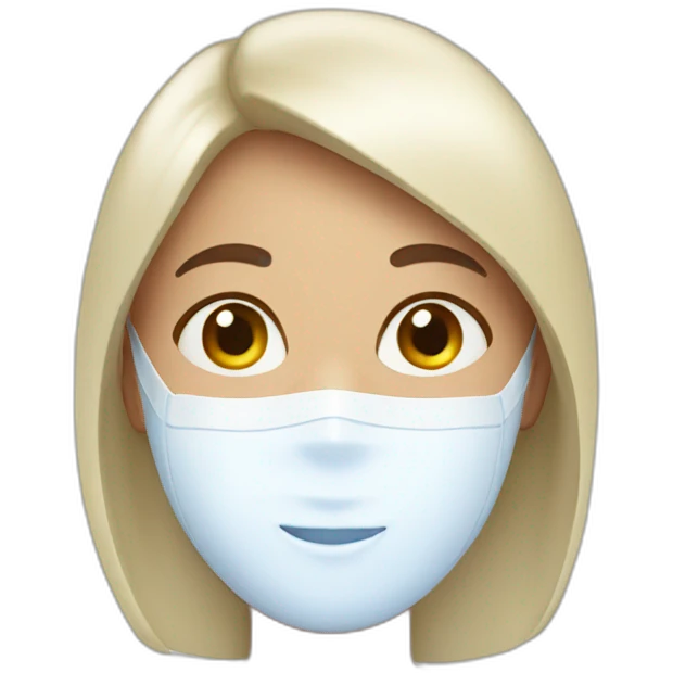 Woman with milk on her face emoji