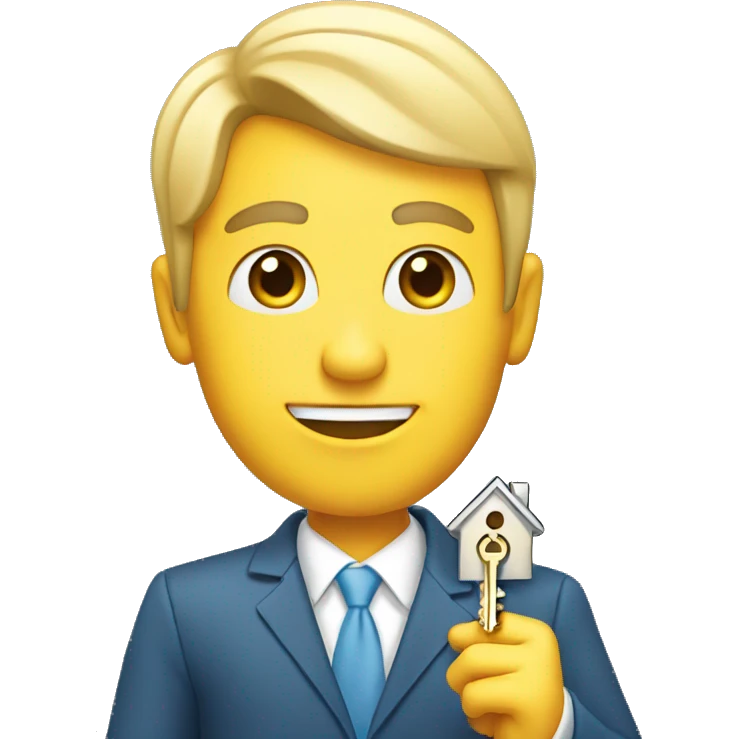 Real Estate Agent Holding Key emoji