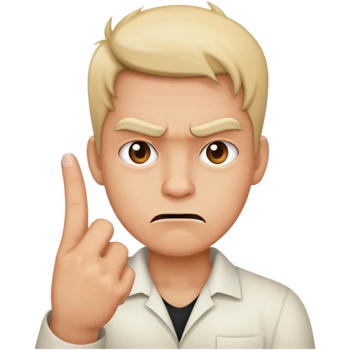 mad face middle finger  emoji