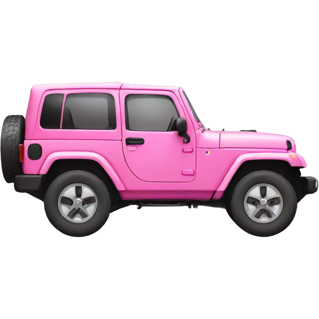 Pink jeep emoji