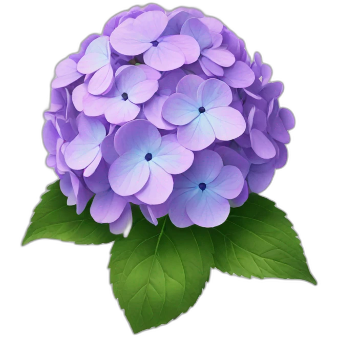 Hydrangeas flower emoji