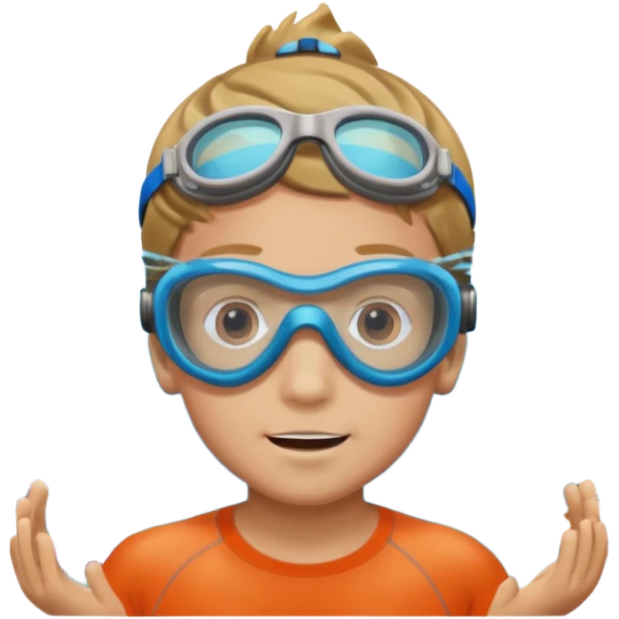 Underwater boy emoji