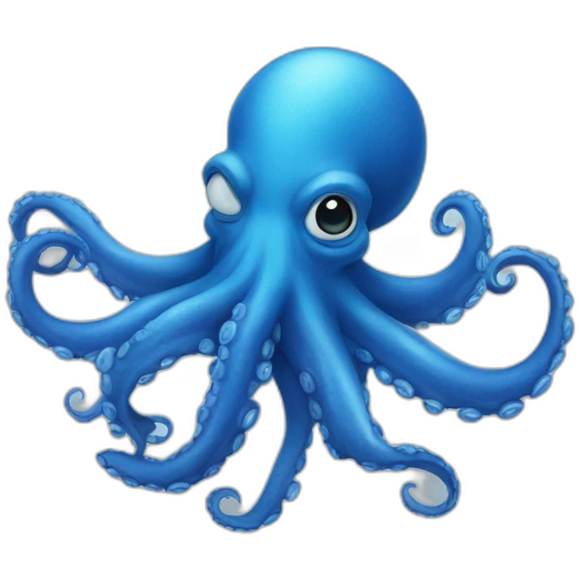 blue octopus emoji