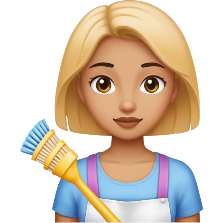 Girl cleaning emoji