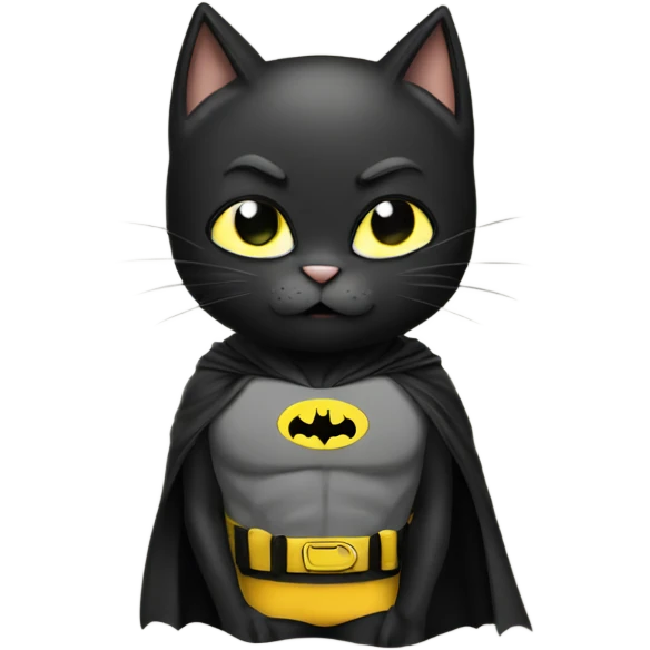 Batman cat  emoji