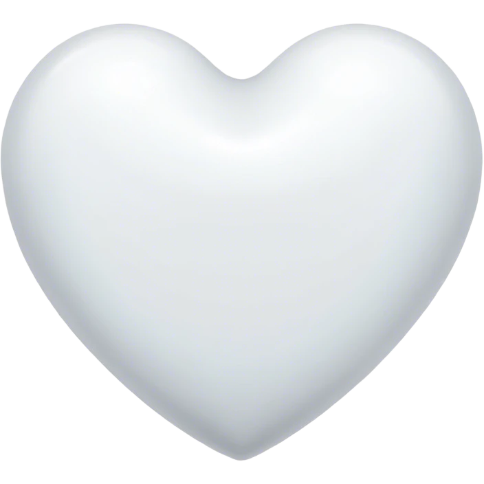 White hesrt emoji