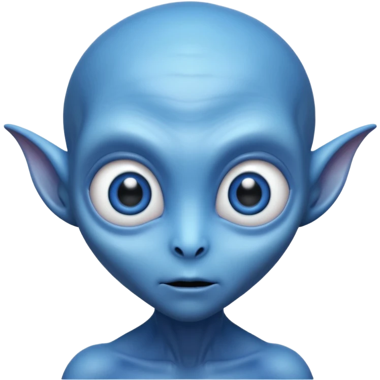 alien with blue skin emoji
