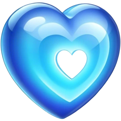 Holographic heart emoji