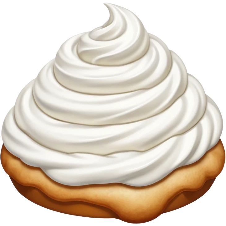 whipped cream swirl emoji