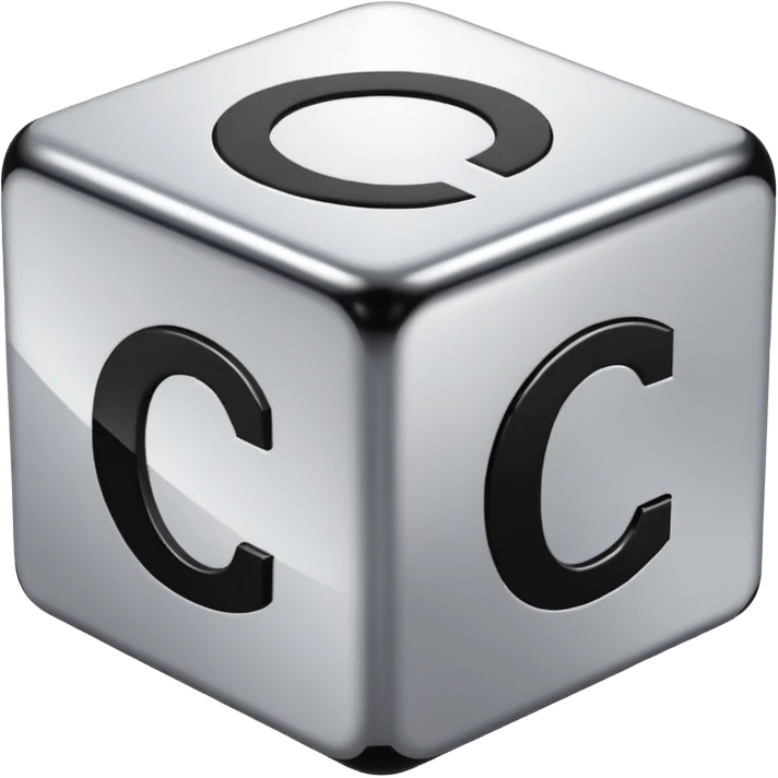 cube with C# letters on it emoji