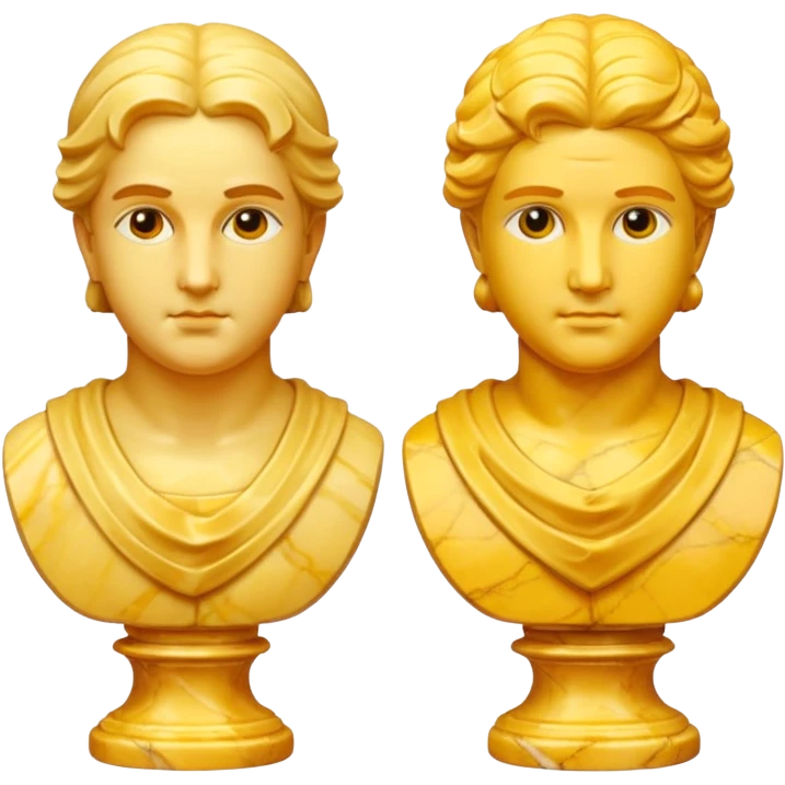 two busts, make it yellow emoji