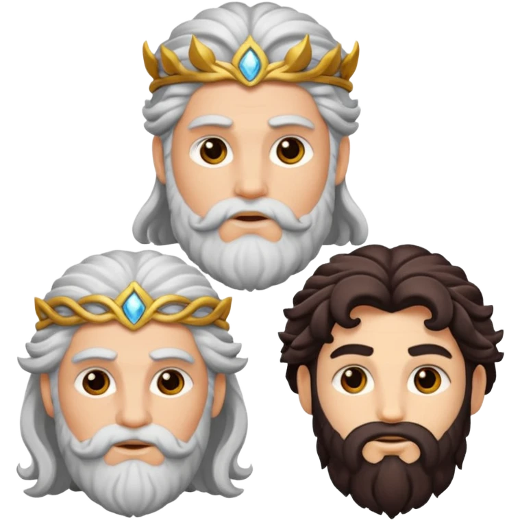 dionysus, zeus, and dionysus’ mother emoji