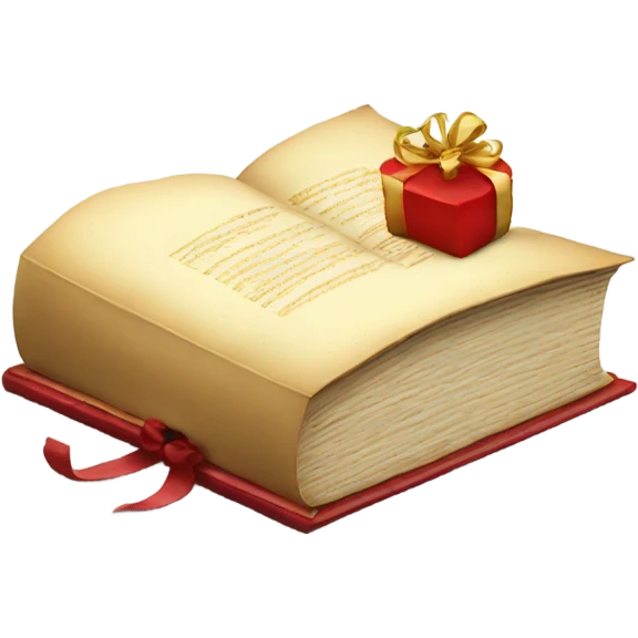 book and gift emoji