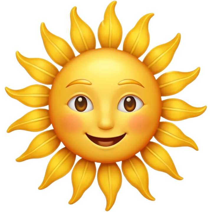 smiling sun emoji