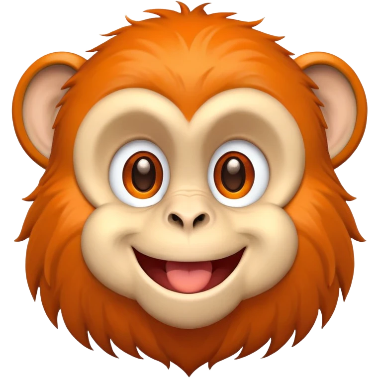 My mom has orange hair Make her a monkey emoji