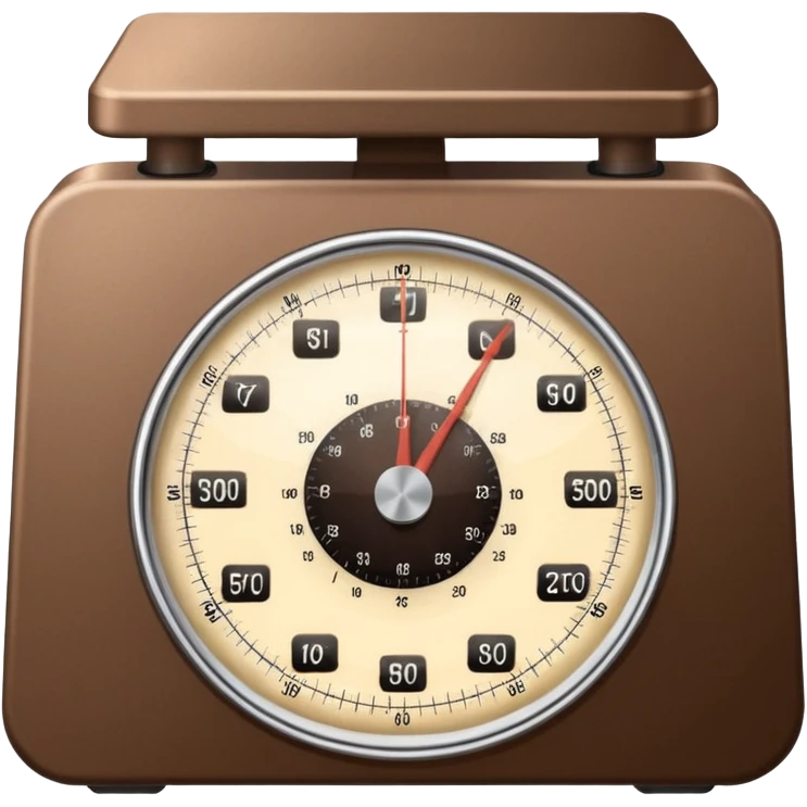 Make a weighing scale emoji in color brown emoji