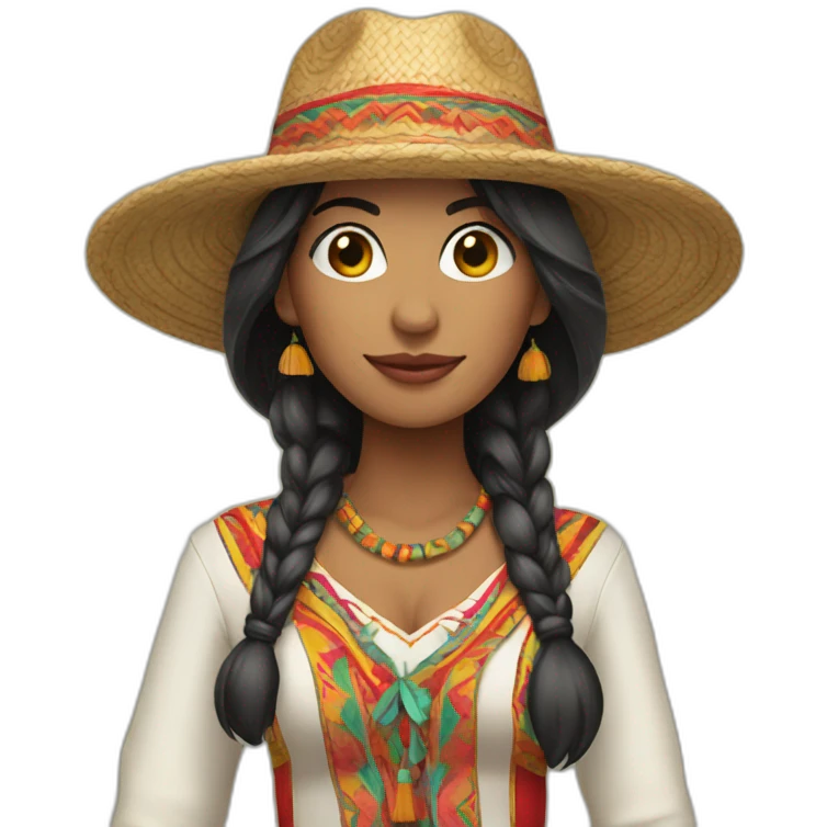 peruvian-style-outfit-woman emoji