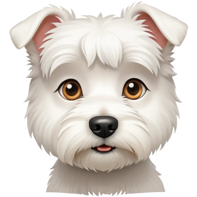 confused little white terrier emoji