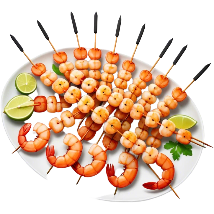 Shrimp party skewer happy 😊  emoji