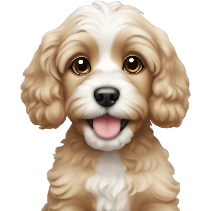 Cavapooshon puppie  emoji