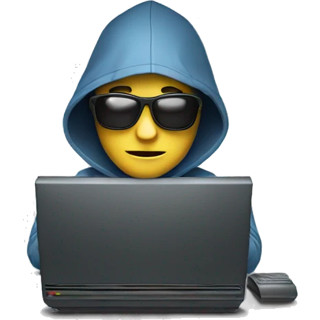 ai hacker with computer emoji