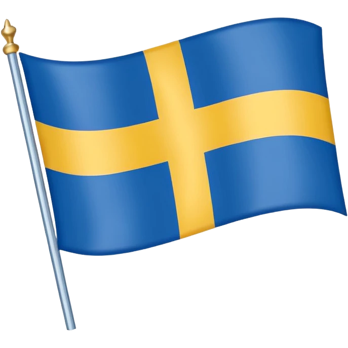 Swedish flag mixed with danish emoji