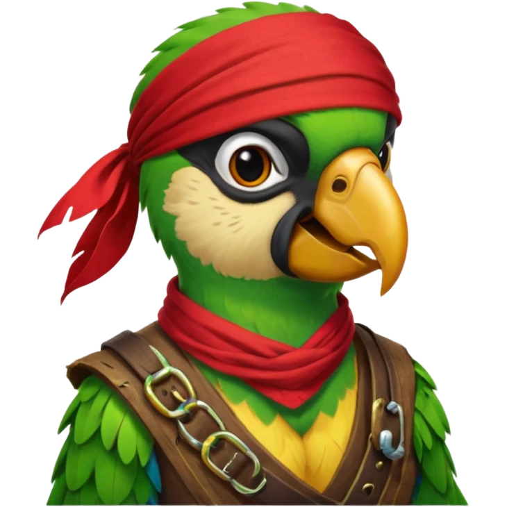 pirate and parrot emoji
