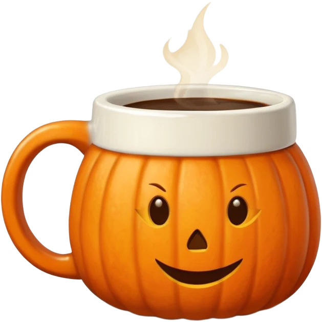 Pumpkin spice coffee Mug emoji