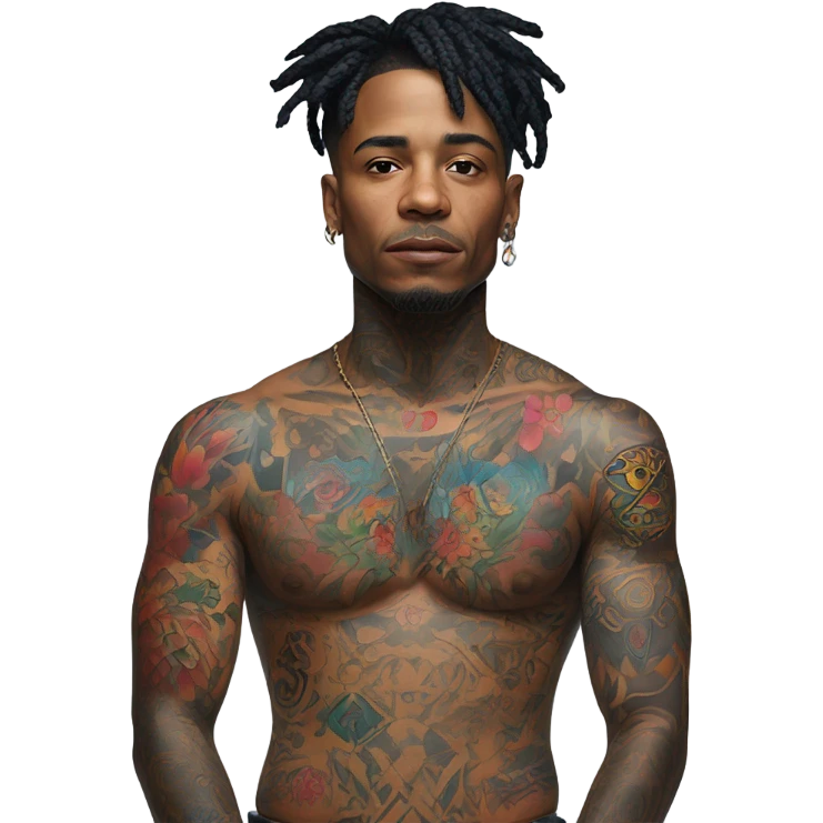 NEUTRO SHORTY WITH ALL HIS TATTOS  emoji