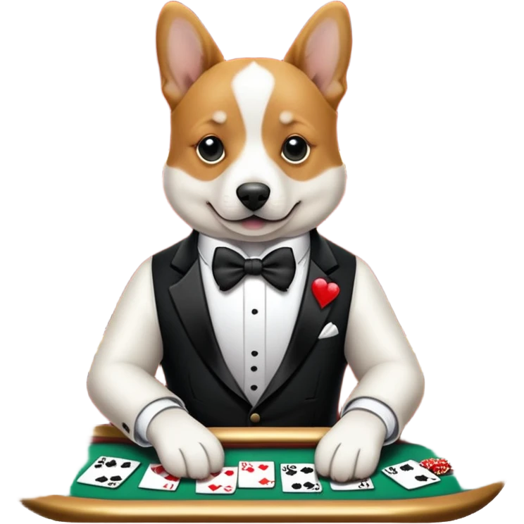 Dog in a casino emoji