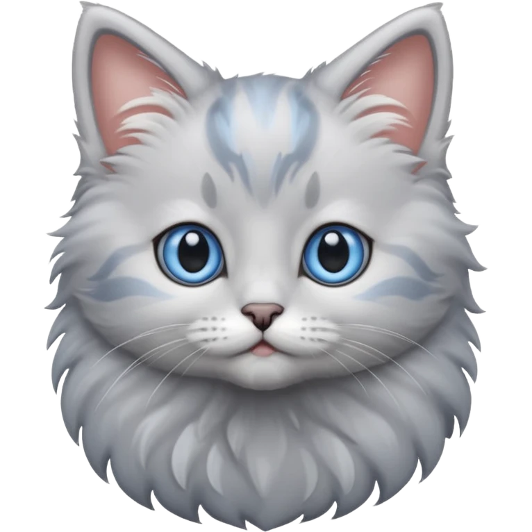 A grey kitten emoji