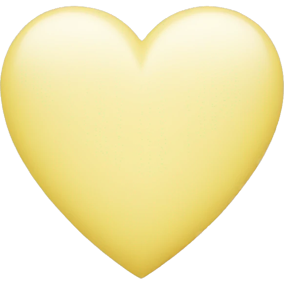 Pastel yellow heart emoji