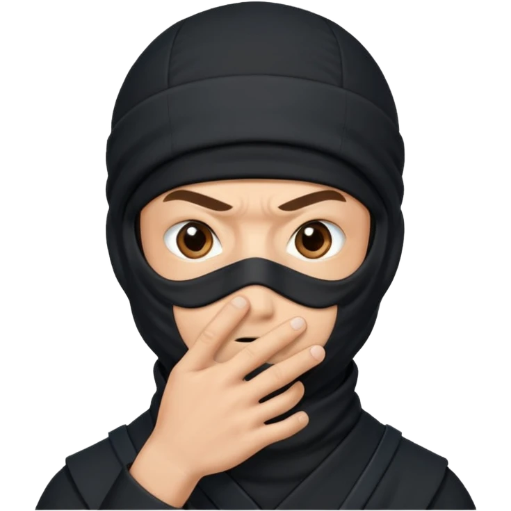 foto do Ninja ele mandando calar a boca emoji