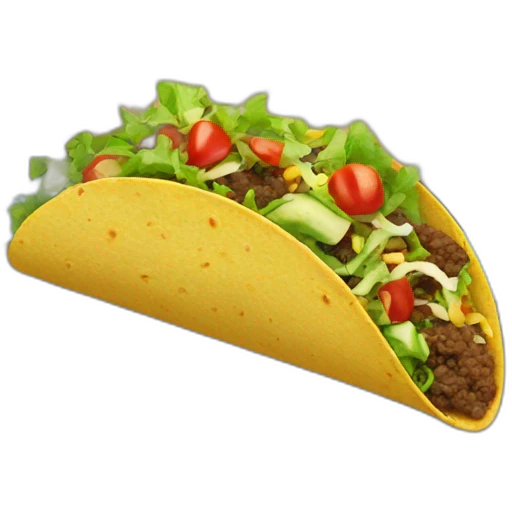 Taco on a cliff emoji