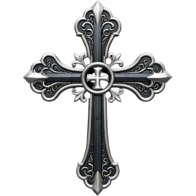 Dark Fantasy dark gothic cross emoji