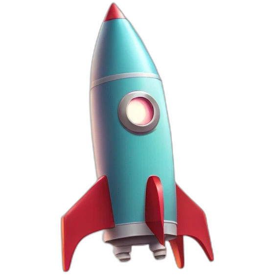 sparkles cute rocket emoji