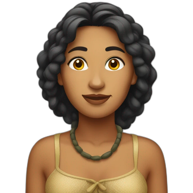 tahitian woman emoji