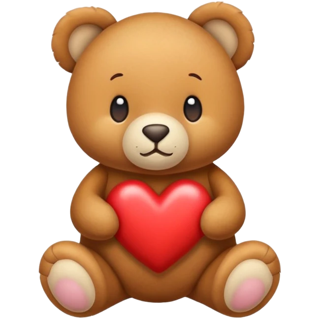 Orsetto con cuore emoji